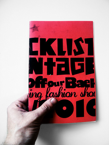 blacklist vintage lookbook cover