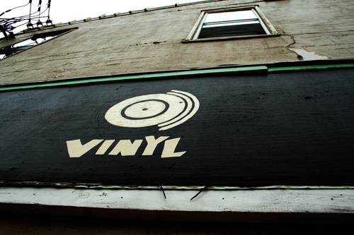 closeup of vinyl icon